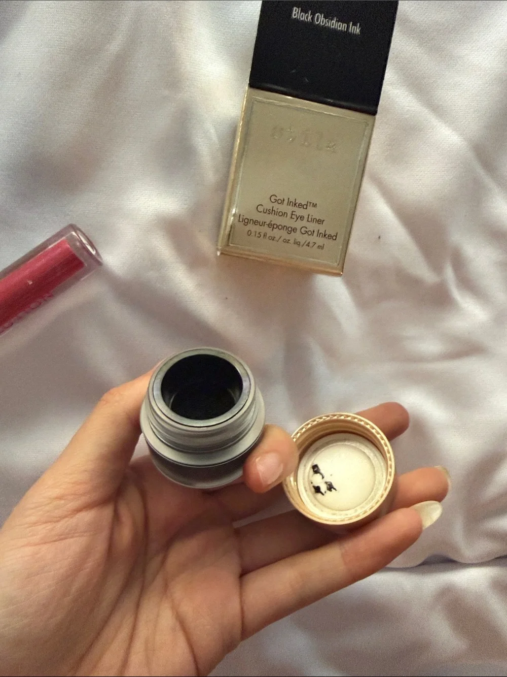 Stila Got Inked Cushion Eye Liner Black Obsidian Ink + FREE Revolution Lip Gloss